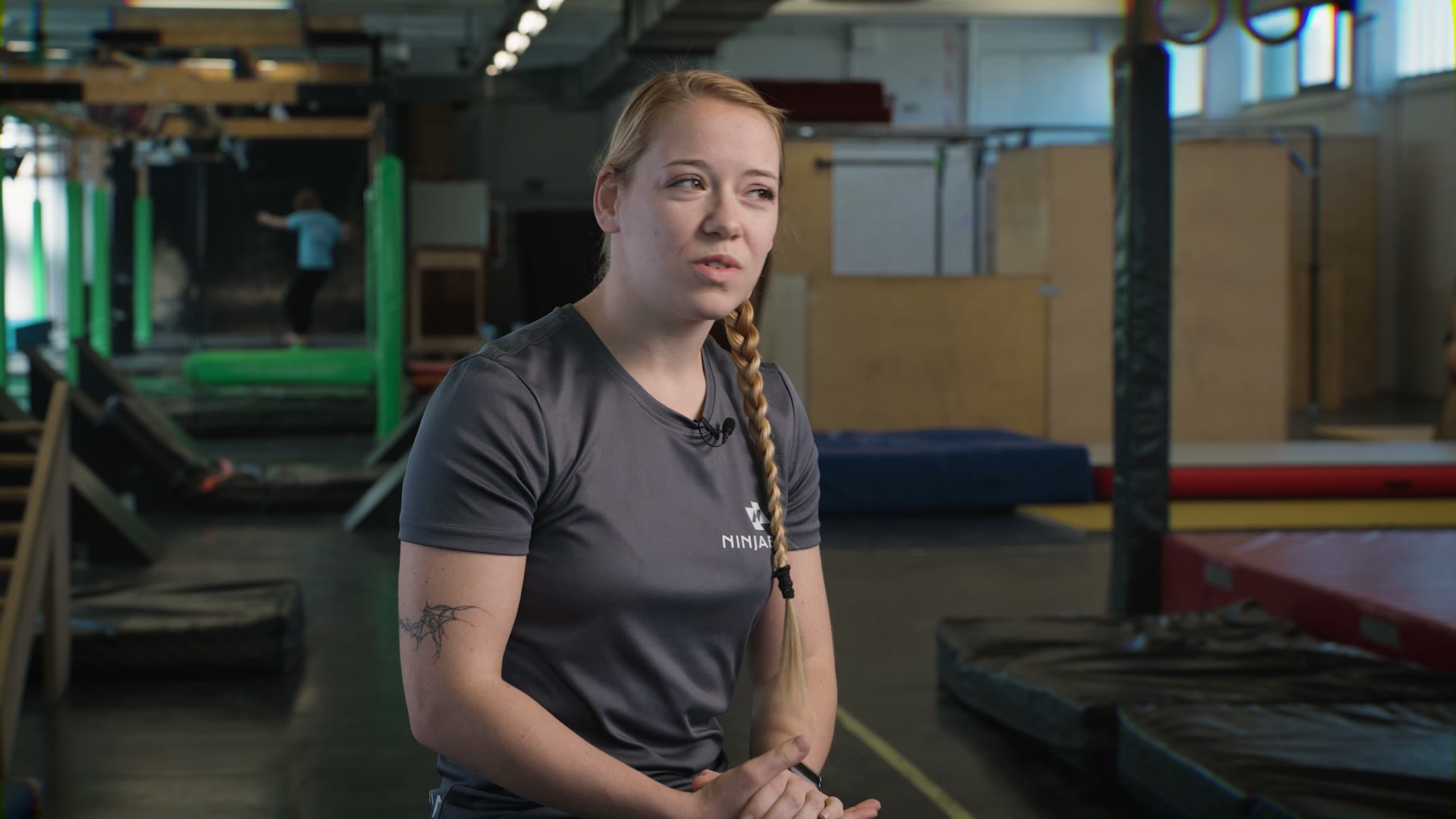 Jeannine Feiertag in der Ninjabox Graz